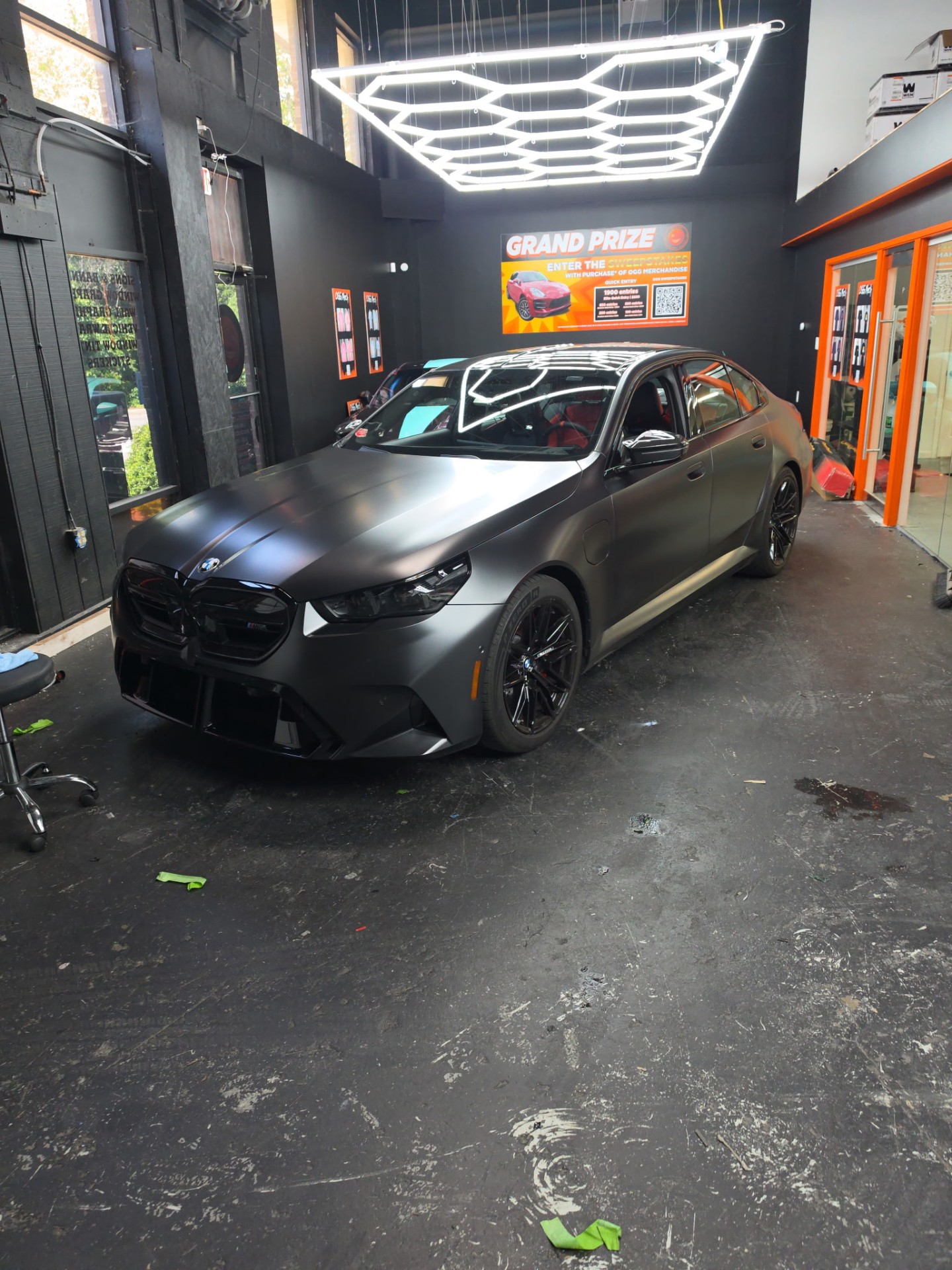 2026 BMW M5 Satin Black PPF, Full satin PPF completed by OG Graphics in Crofton, MD